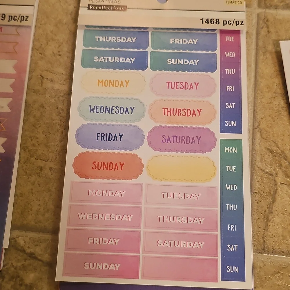 Colorful Planner Sticker Set - Bundle Of Mixed Matched Collections.